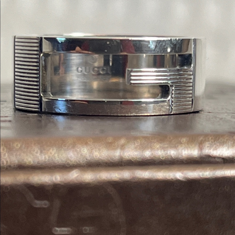 Gucci Ring sz 16/ US 7 1/2 Full inclusion - Picture 8 of 13